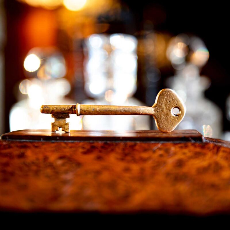 Key on an elegant table